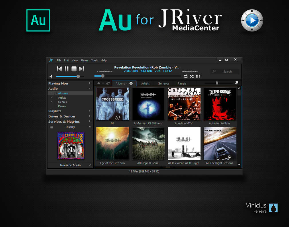 Adobe Audition Theme for JRiver Media Center by VCFerreira on DeviantArt