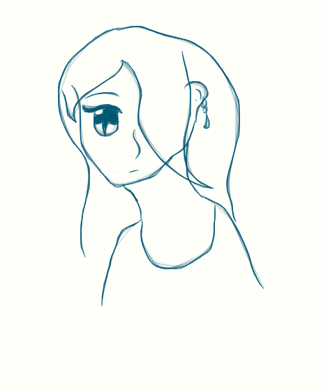 random girl sketch 3 by akamekurosaki on DeviantArt