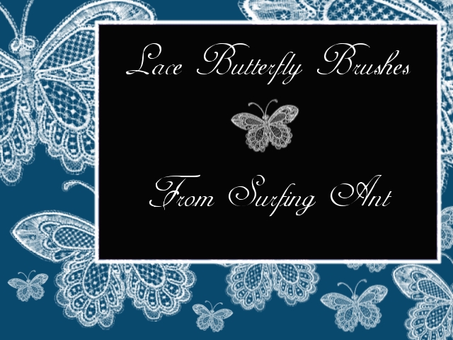Lace Butterfly Brushes