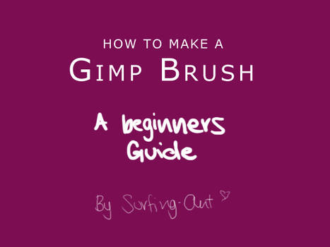 Make a GIMP Brush