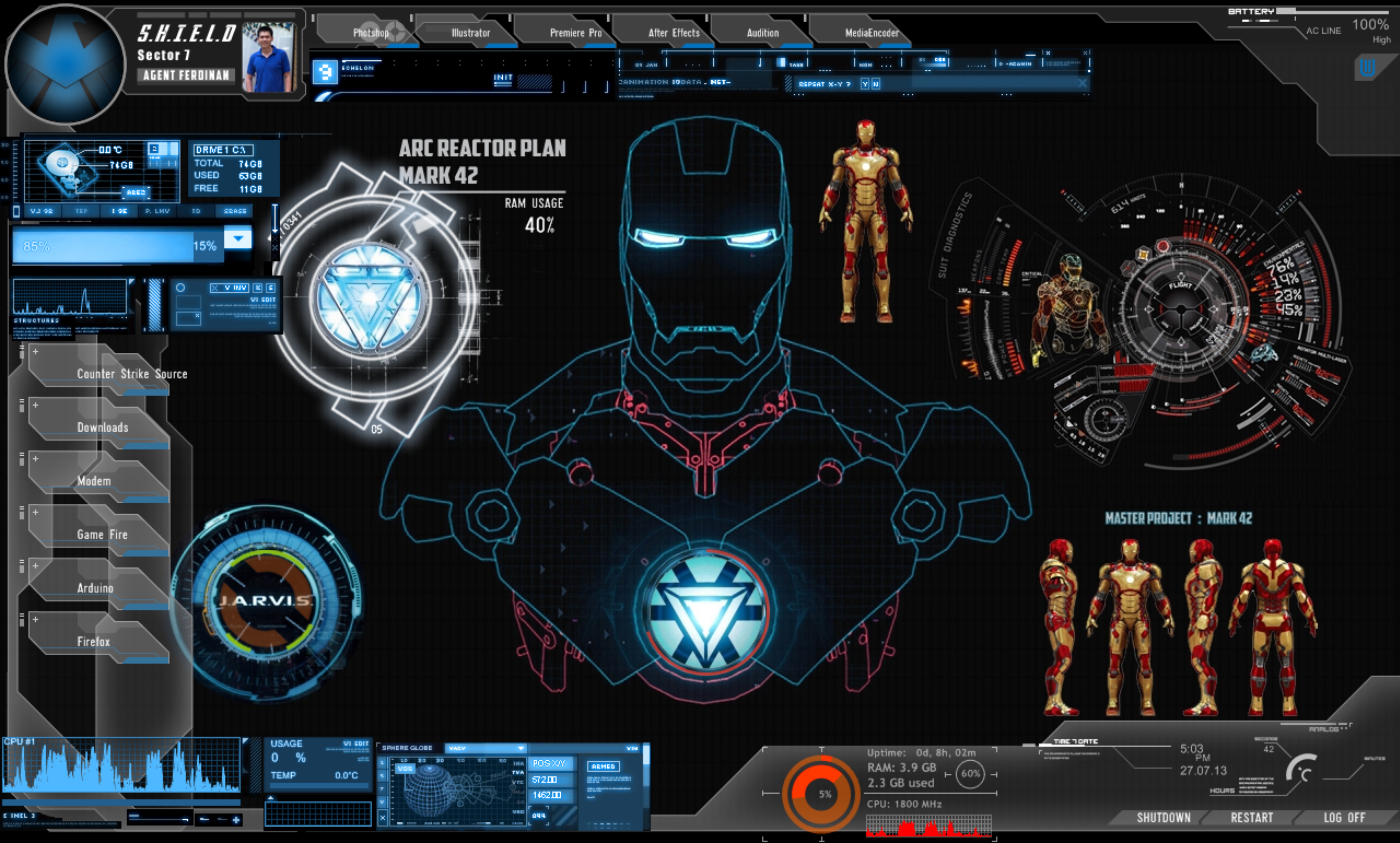 Iron man MARK 42 Project + S.H.I.E.L.D