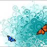 Flowers and Butterfly Vectors