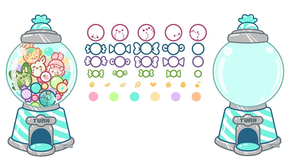 Pacapillar FTU Gumball Machine Base by Grifforik on DeviantArt