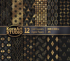 Gold Geometry - Pattern Pack