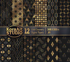 Gold Geometry - Pattern Pack