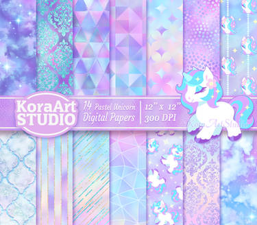 Pastel Unicorn - Pattern Pack