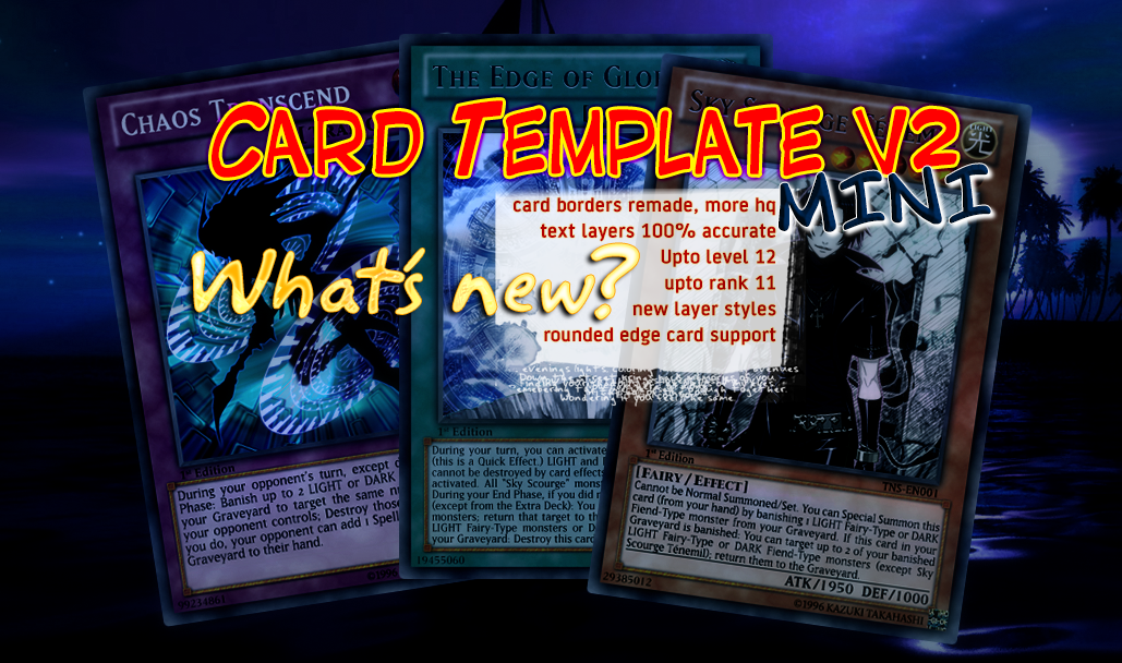 Yu-Gi-Oh! Card Template v2 [MINI]