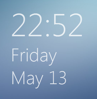 Windows 8 build 7955 Clock by TheBlackParrot