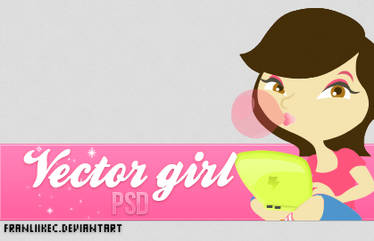 Vector girl .PSD