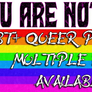 YOU ARE NOT ALONE Pride Flag Gear multiple flags