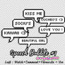 Pack Speech Bubble #1 : By Angela