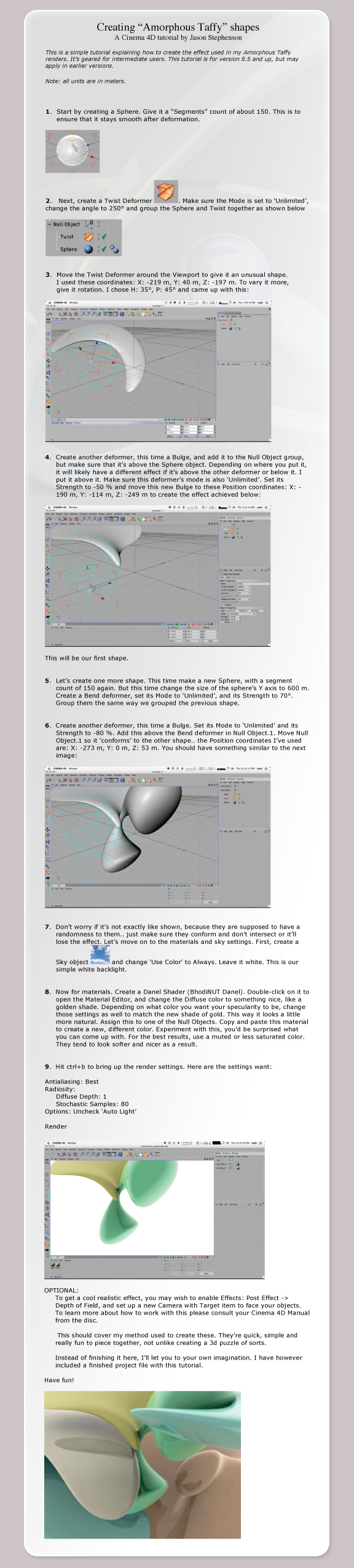 Amorphous Taffy Tutorial