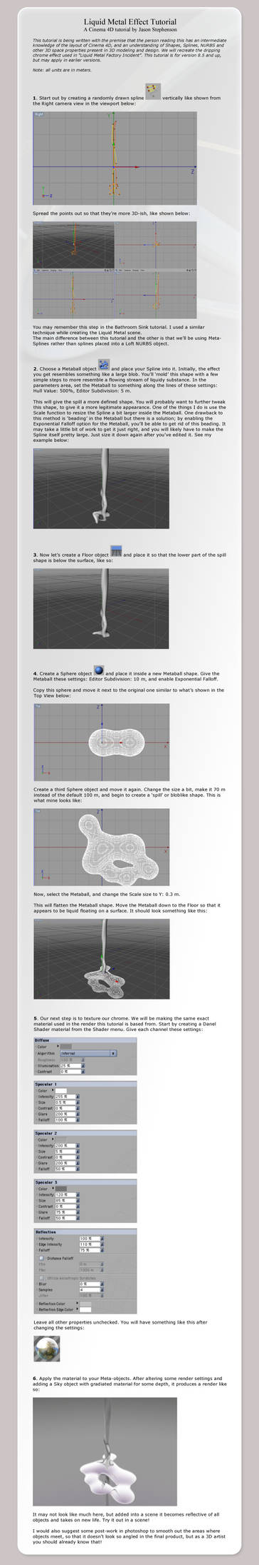 Liquid Metal Effect Tutorial by chromosphere on DeviantArt