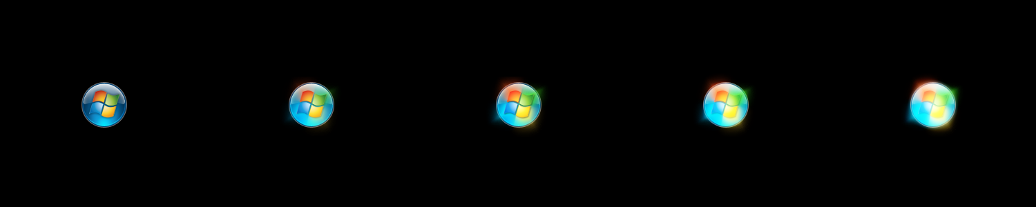 Windows 7 RC1 Orb animation