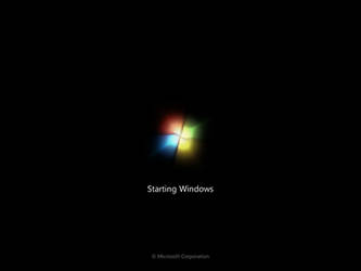 Real Windows 7 RC1 Bootscreen