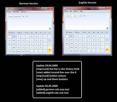 Windows 7 Calculator: US + DE