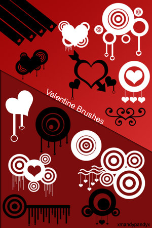 Vector Hearts Brushes for Ps7