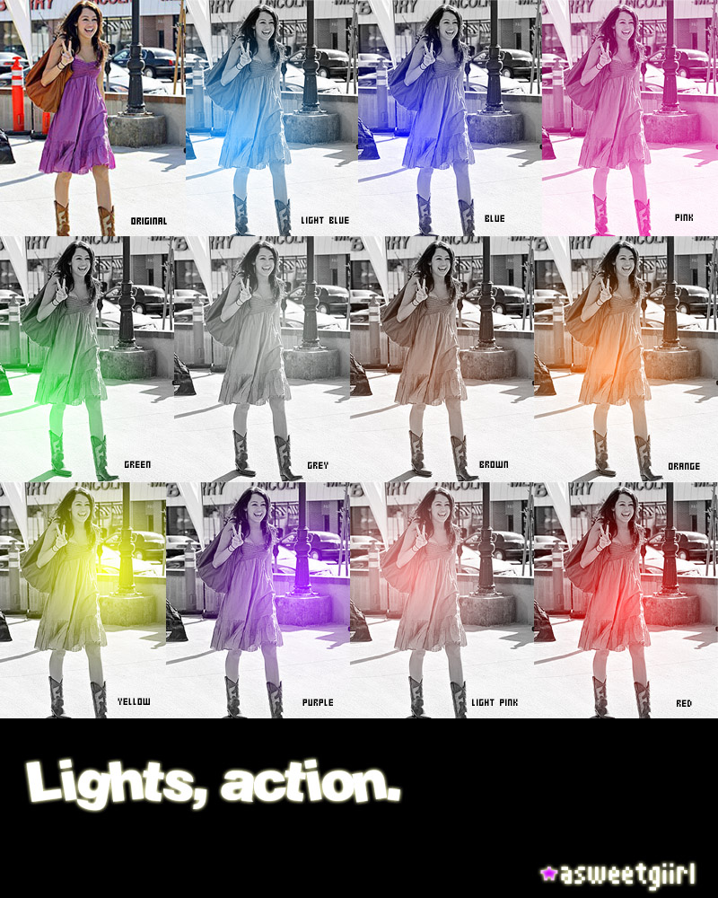 Lights, action,.