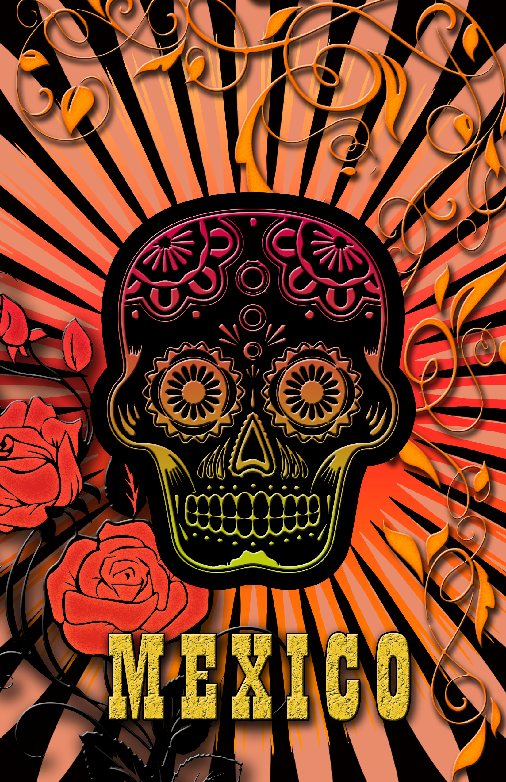 Sugar Skull Mask Poster by ShadowChaos24 on DeviantArt