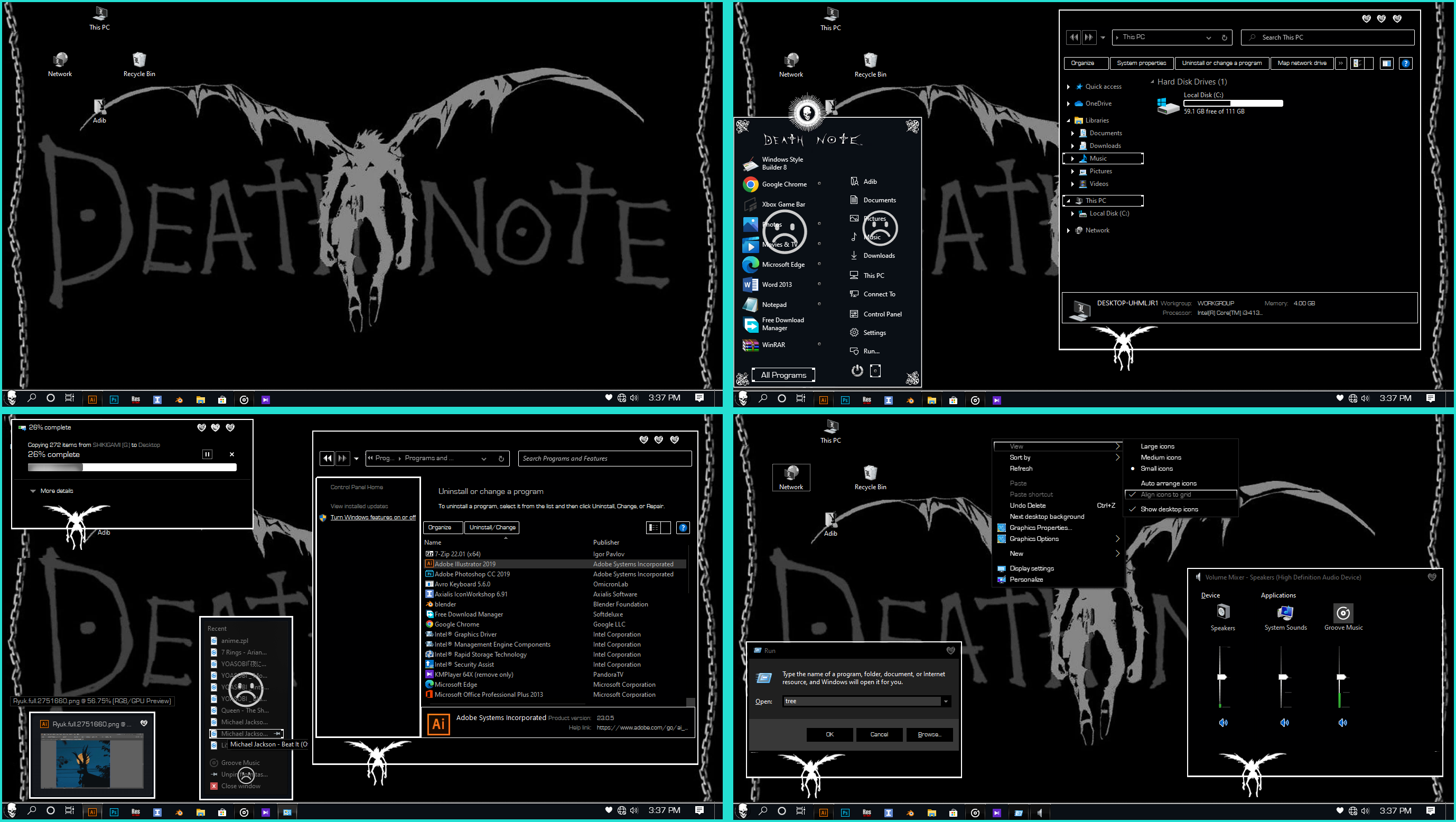 Theme Death Note For Windows 10 1903+ by ArdentAA on DeviantArt