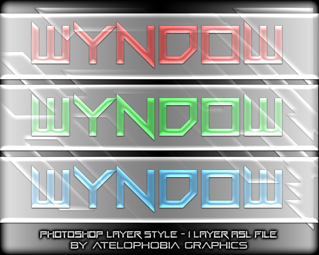 WYNDOW PHOTOSHOP LAYER STYLES (FREE .ASL DOWNLOAD)