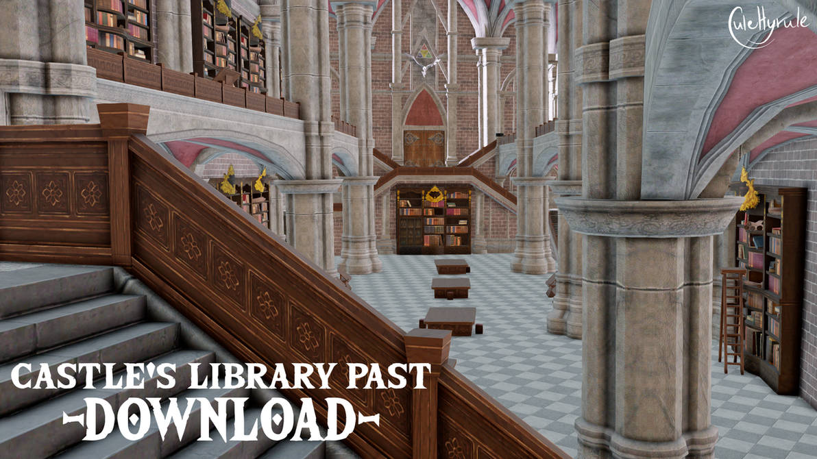 Castle's Library (Past) [MMD] DL by JuleHyrule on DeviantArt