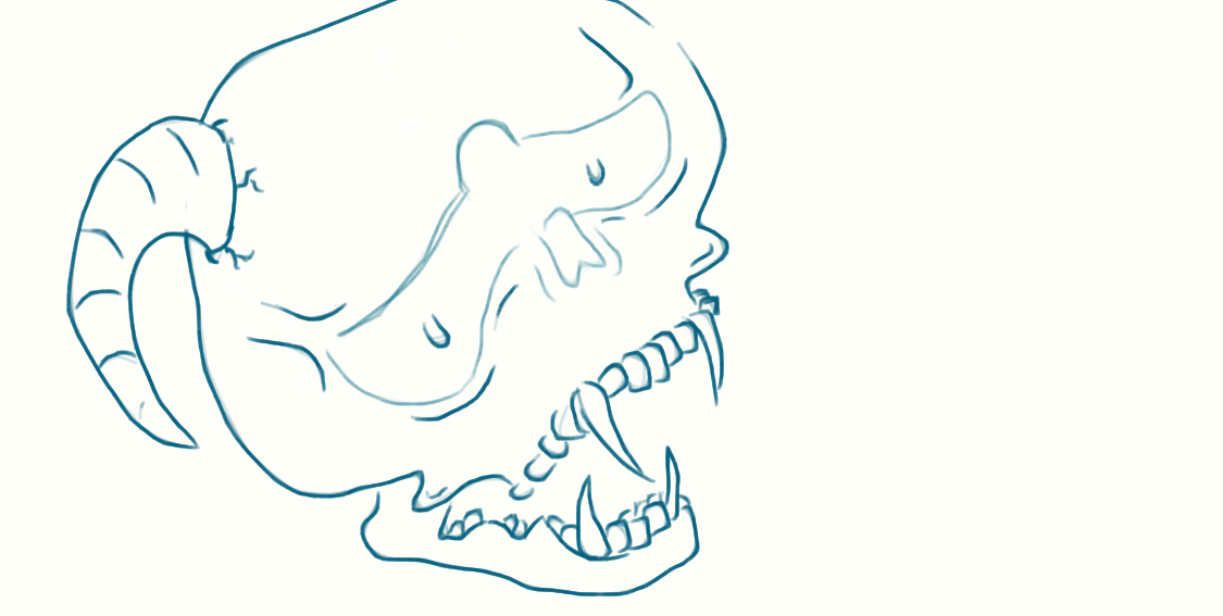 How to draw a skull