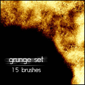 Grunge brushes set 3