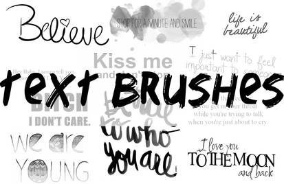 text brushes 2