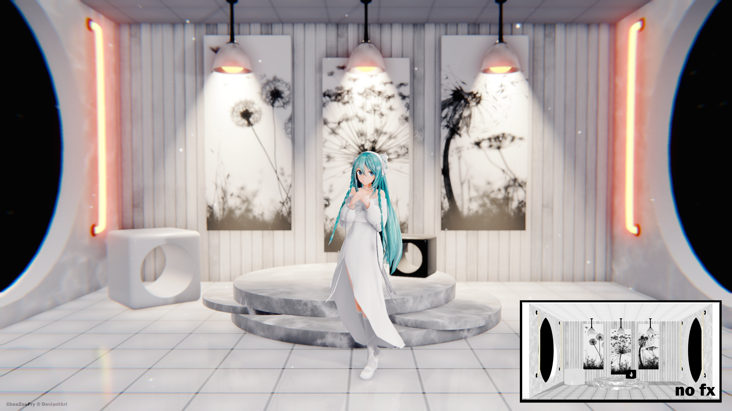 [MMD STAGE DL] White Room by CheeZeeFry on DeviantArt