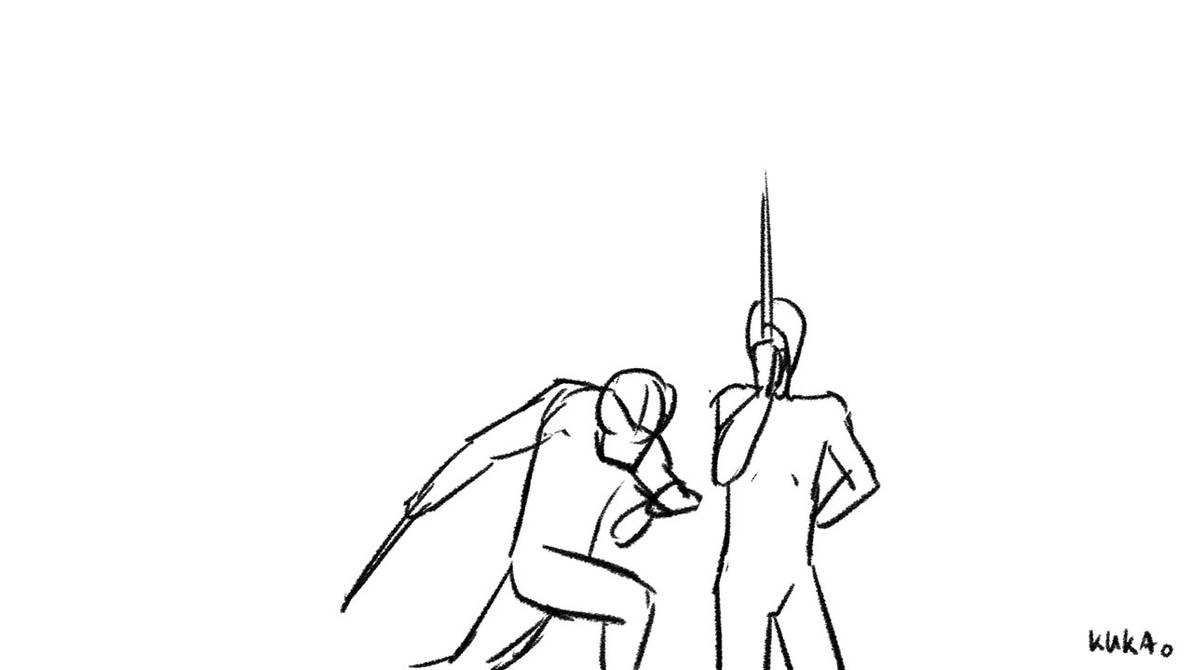 Sword Fight Animation Rough By Kukadot On Deviantart