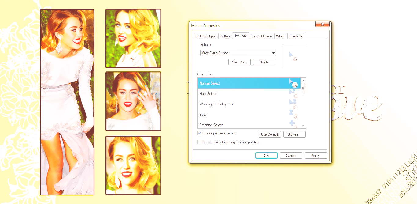 Cursor de Miley Cyrus