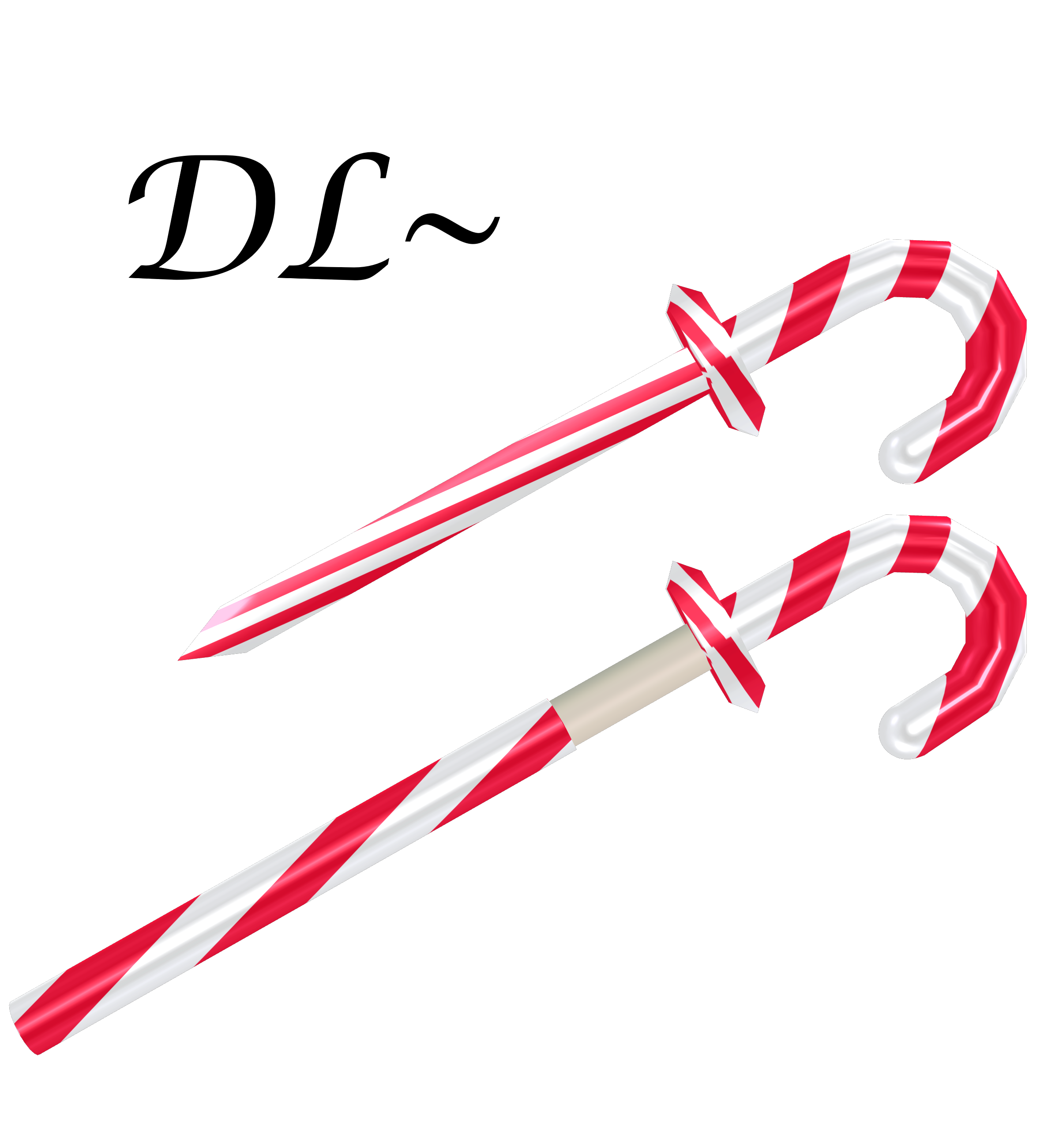 Candy Cane Sword dl by MikuMikuKnight on DeviantArt