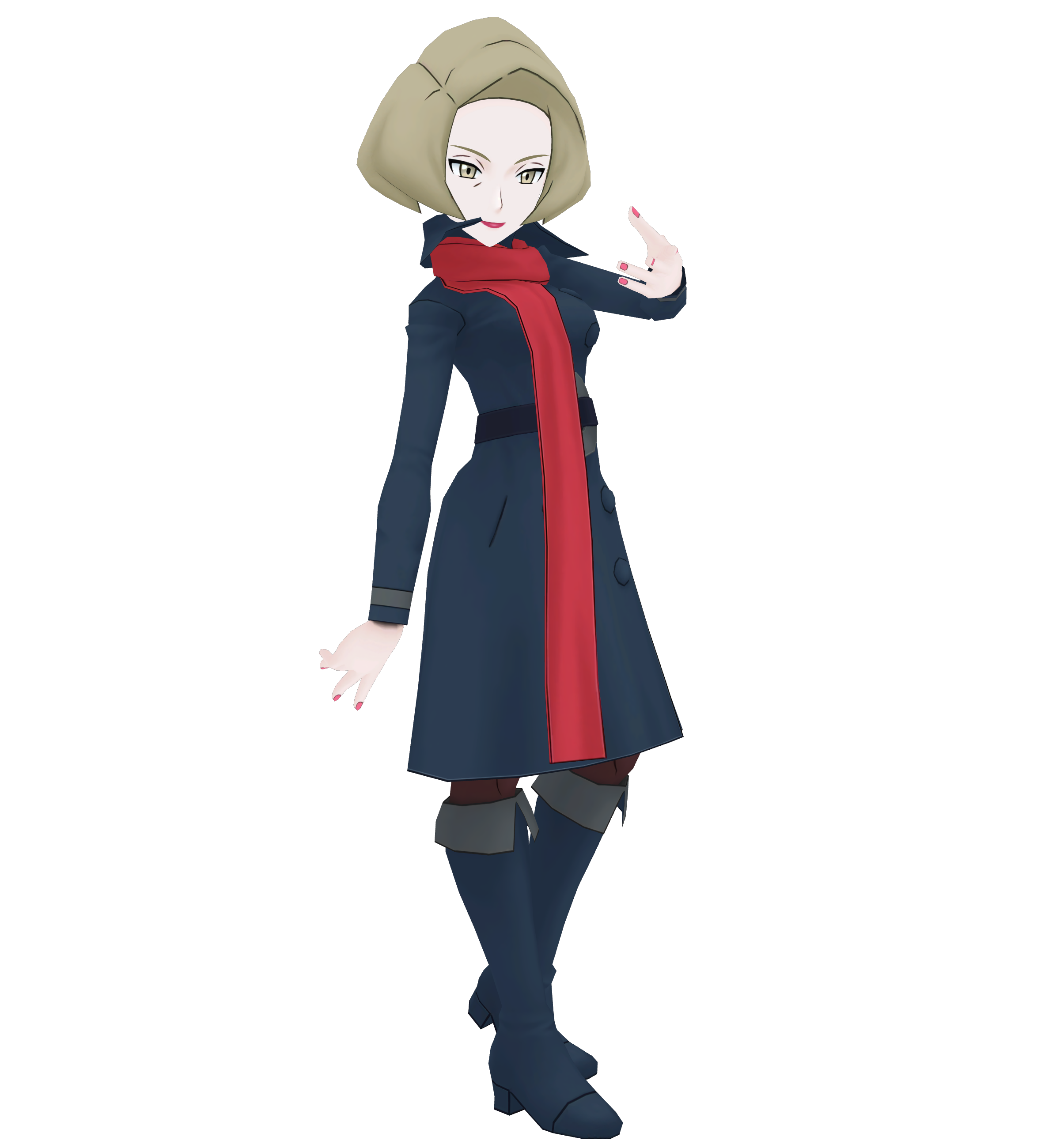 MMD Pokemon Black and White Female Ranger WIP by CelestCSilvari on  DeviantArt