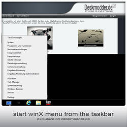 start win + x from the taskbar