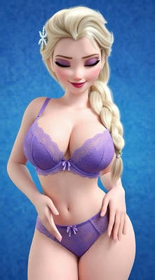 Sexy Elsa walking