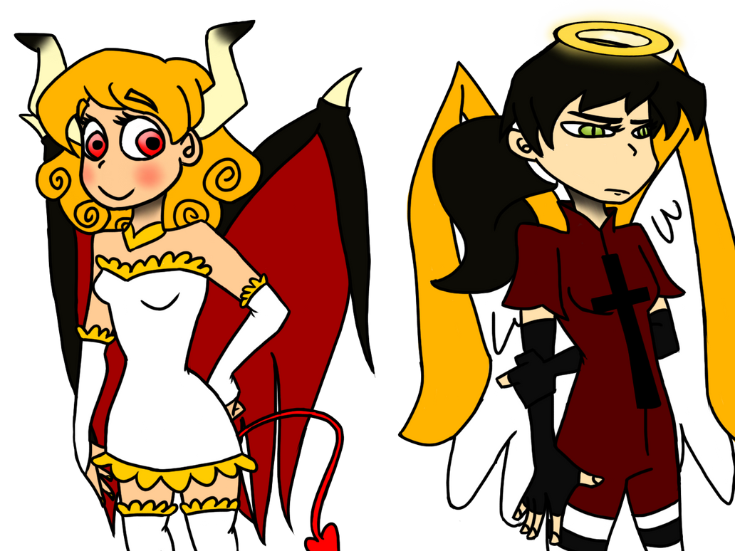 Angel and Demon by LaughterLover on DeviantArt