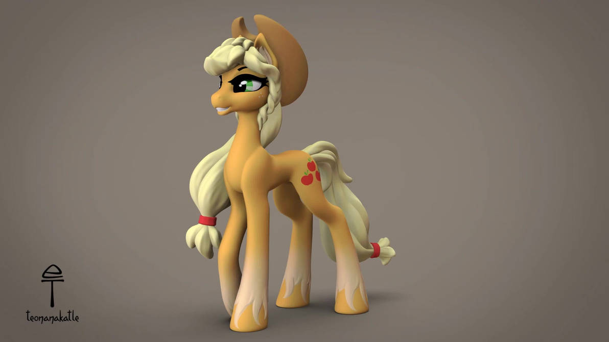 Applejack Model Applejack 3D-model turntable video by Teonanakatle on DeviantArt