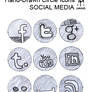 hand-drawn Social Media Icons