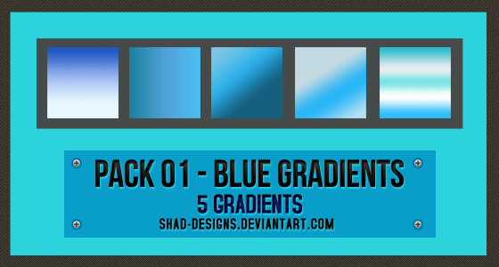 Pack 01 - Blue Gradients by shad-designs