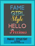 Pack 01 - Styles Text by shad-designs