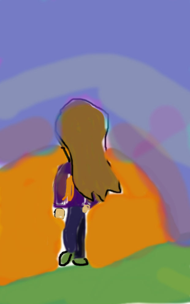 Sunset Girl by DacatdoesArt on DeviantArt