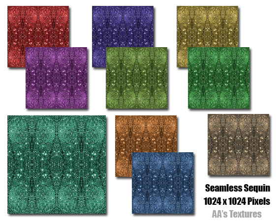 Seamless Sequin Second Life Texture Collection