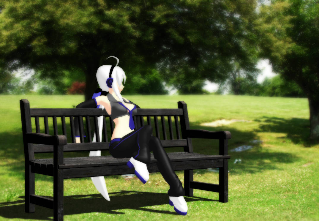 _MMD_ Park bench _DL_ by xXHIMRXx on DeviantArt