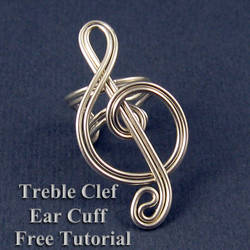 Treble Clef Ear Cuff Tutorial- Free