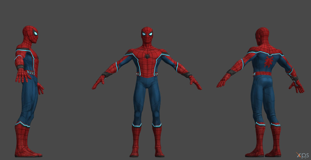 Coc Spiderman Hc Static Model By Ssingh511 On Deviantart