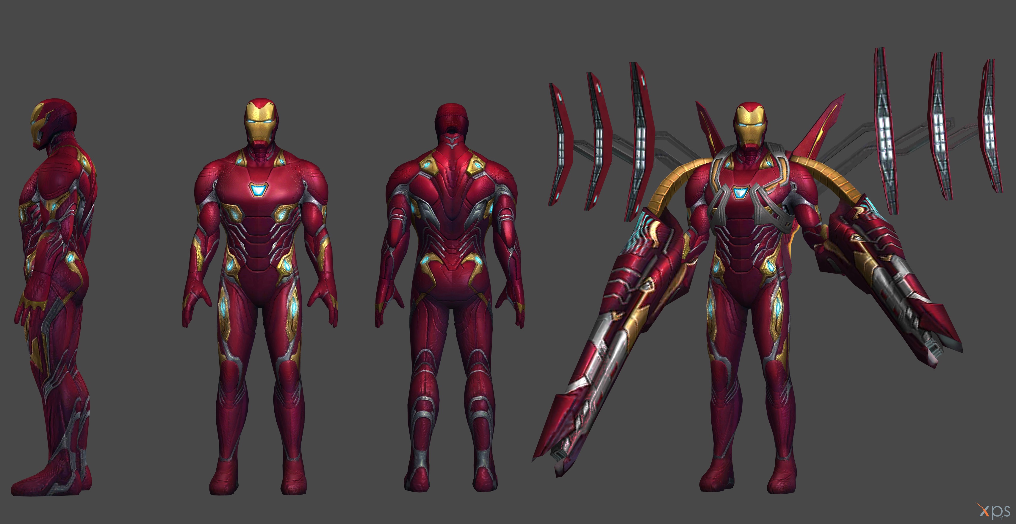 Ironman MK 50 - IW (XNA and FBX) by 