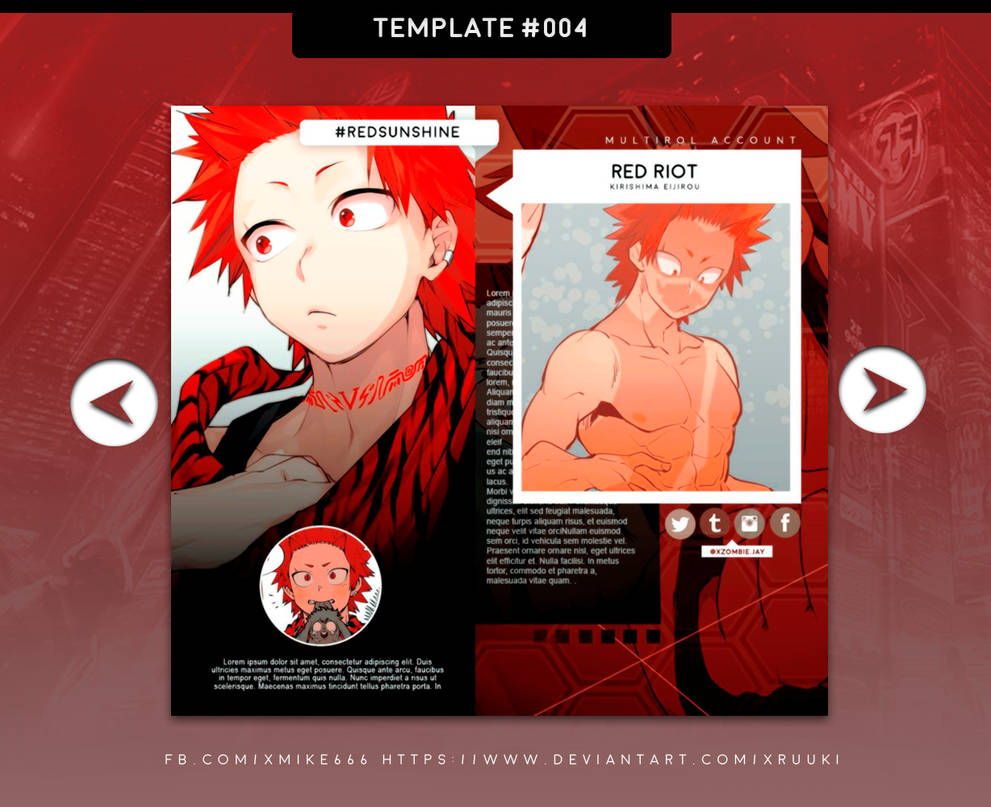 Template. #004 by xRuuki on DeviantArt