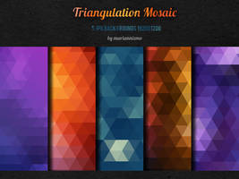 FREE!!! 5 Triangulation Mosaic backgrounds