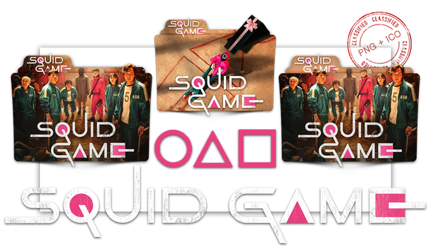 Squid Game (2021) Folder Icon 02 by mimisyafiqah on DeviantArt